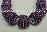 CIB474 14*14mm drum fashion Indonesia jewelry beads wholesale