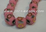 CIB481 15*16mm drum fashion Indonesia jewelry beads wholesale