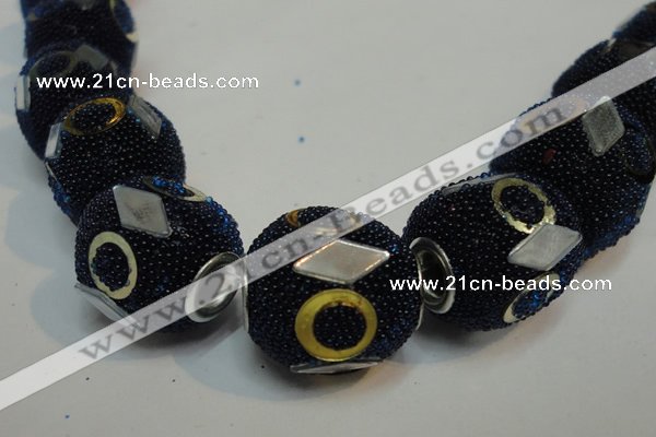 CIB484 15*16mm drum fashion Indonesia jewelry beads wholesale