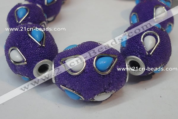 CIB492 18*23mm drum fashion Indonesia jewelry beads wholesale