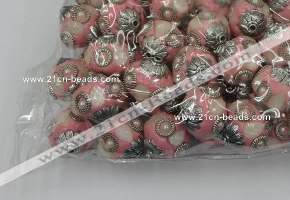 CIB502 22mm round fashion Indonesia jewelry beads wholesale