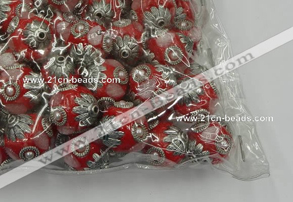 CIB504 22mm round fashion Indonesia jewelry beads wholesale