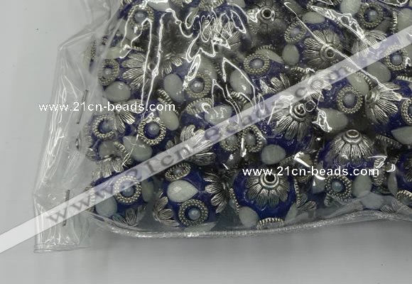 CIB506 22mm round fashion Indonesia jewelry beads wholesale