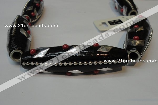 CIB53 17*60mm rice fashion Indonesia jewelry beads wholesale