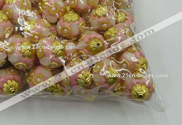 CIB532 22mm round fashion Indonesia jewelry beads wholesale