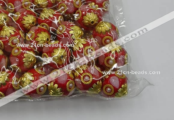 CIB534 22mm round fashion Indonesia jewelry beads wholesale