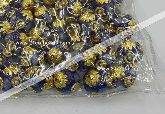 CIB536 22mm round fashion Indonesia jewelry beads wholesale