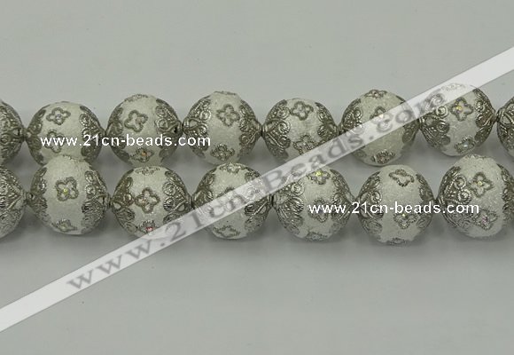 CIB545 22mm round fashion Indonesia jewelry beads wholesale