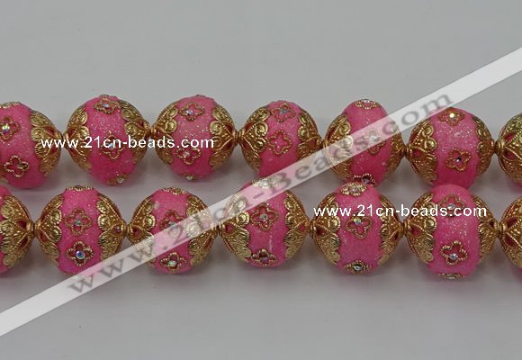 CIB548 22mm round fashion Indonesia jewelry beads wholesale