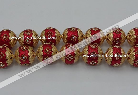 CIB549 22mm round fashion Indonesia jewelry beads wholesale