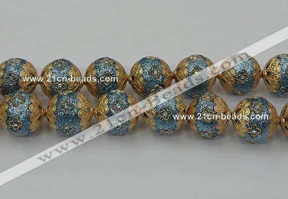 CIB551 22mm round fashion Indonesia jewelry beads wholesale