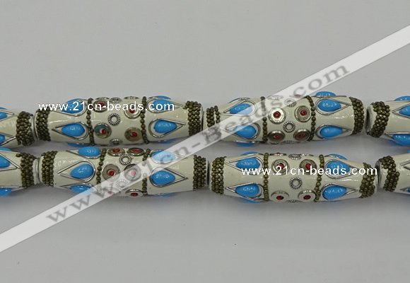 CIB560 16*60mm rice fashion Indonesia jewelry beads wholesale