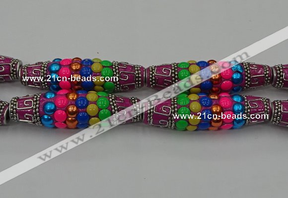 CIB584 16*60mm rice fashion Indonesia jewelry beads wholesale