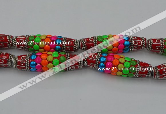 CIB586 16*60mm rice fashion Indonesia jewelry beads wholesale