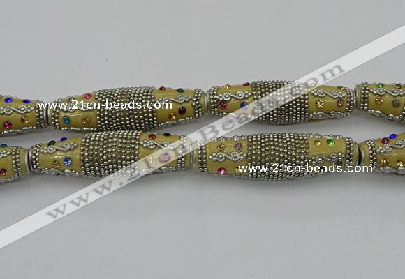 CIB601 16*60mm rice fashion Indonesia jewelry beads wholesale