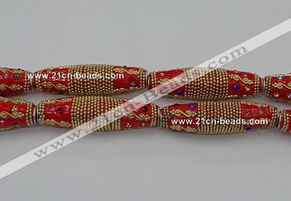 CIB605 16*60mm rice fashion Indonesia jewelry beads wholesale