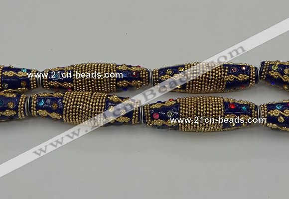 CIB609 16*60mm rice fashion Indonesia jewelry beads wholesale