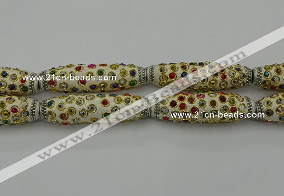 CIB615 16*60mm rice fashion Indonesia jewelry beads wholesale