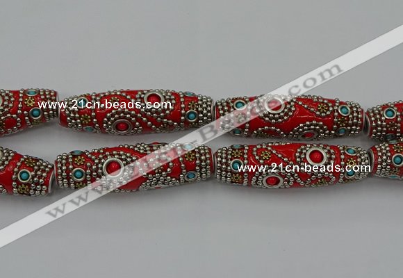 CIB648 16*60mm rice fashion Indonesia jewelry beads wholesale