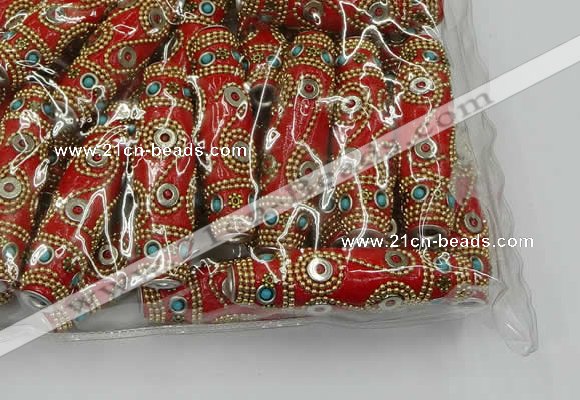 CIB668 16*60mm rice fashion Indonesia jewelry beads wholesale