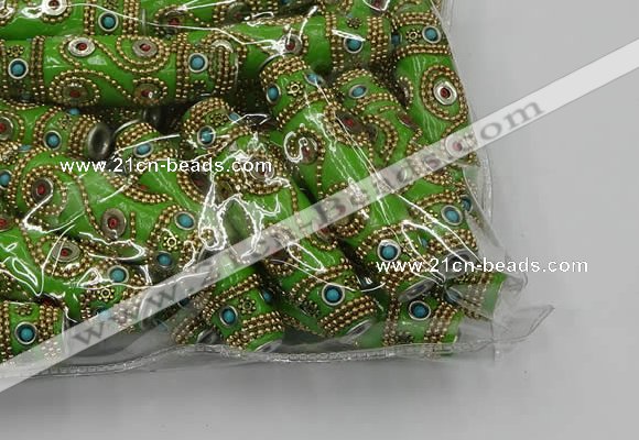 CIB674 16*60mm rice fashion Indonesia jewelry beads wholesale