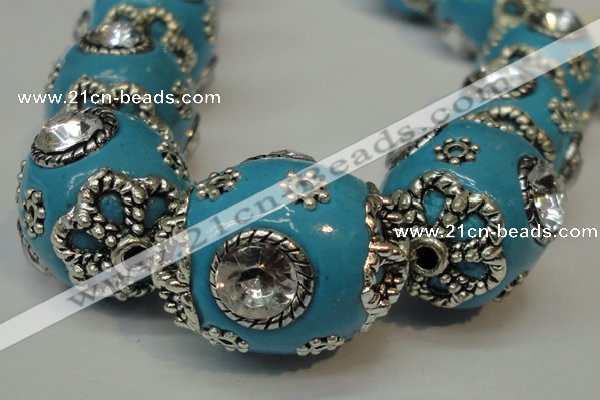 CIB82 16*22mm oval fashion Indonesia jewelry beads wholesale