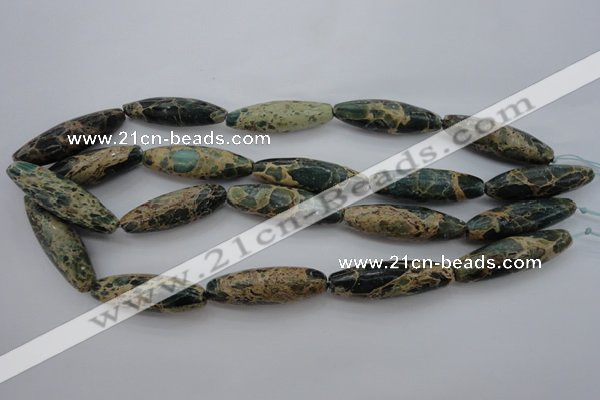 CIJ104 15.5 inches 12*40mm rice impression jasper beads wholesale