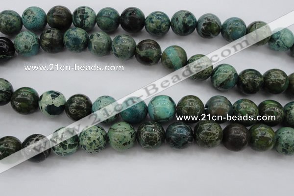 CIJ108 15.5 inches 12mm round dyed impression jasper beads wholesale