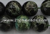 CIJ110 15.5 inches 12mm round dyed impression jasper beads wholesale