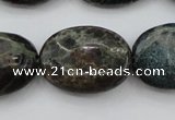 CIJ112 15.5 inches 13*18mm oval dyed impression jasper beads wholesale