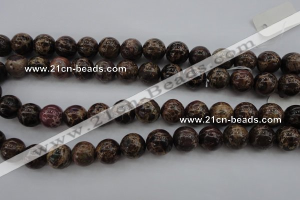 CIJ115 15.5 inches 12mm round dyed impression jasper beads wholesale