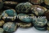 CIJ12 15.5 inches 15*20mm oval impression jasper beads wholesale
