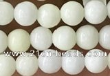 CIJ200 15.5 inches 4mm round ivory jade beads wholesale