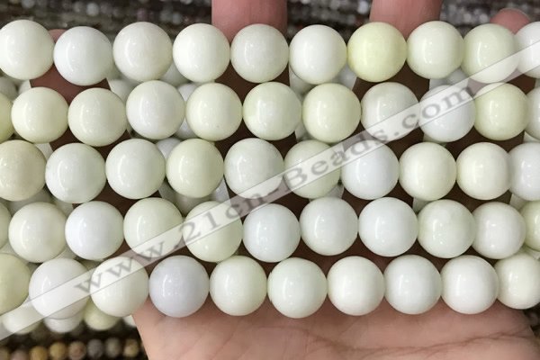 CIJ204 15.5 inches 12mm round ivory jade beads wholesale