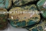 CIJ22 15.5 inches 30*40mm rectangle impression jasper beads wholesale