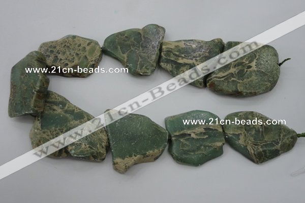 CIJ68 15.5 inches 30*40mm – 40*50mm freeform impression jasper beads