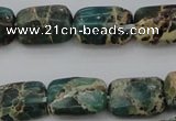 CIJ70 15.5 inches 8*12mm rectangle impression jasper beads wholesale