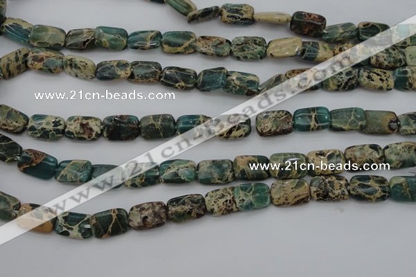 CIJ70 15.5 inches 8*12mm rectangle impression jasper beads wholesale