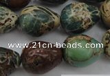 CIJ98 15.5 inches 15*20mm teardrop impression jasper beads wholesale