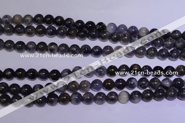 CIL02 15.5 inches 7mm round natural iolite gemstone beads