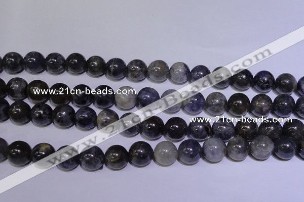 CIL05 15.5 inches 10mm round natural iolite gemstone beads