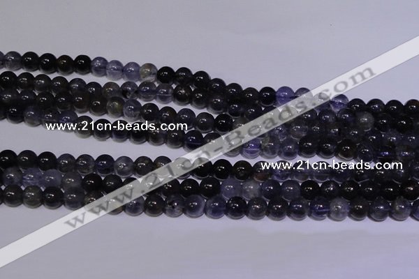 CIL10 15.5 inches 5mm round A grade natural iolite gemstone beads