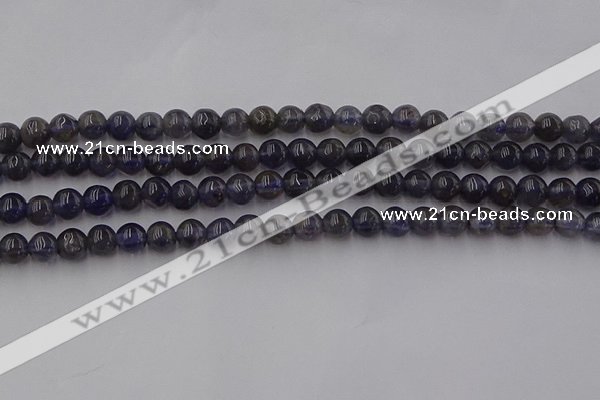 CIL100 15.5 inches 4mm round iolite gemstone beads wholesale