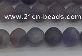 CIL109 15.5 inches 6mm round matte iolite gemstone beads