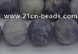 CIL112 15.5 inches 12mm round matte iolite gemstone beads