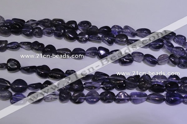 CIL44 15.5 inches 8*10mm nuggets natural iolite gemstone beads