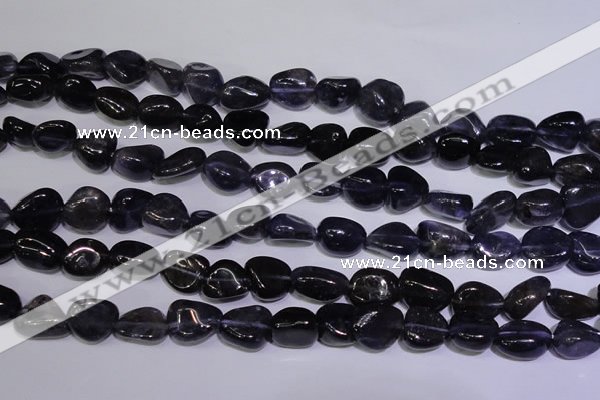 CIL46 15.5 inches 6*8mm – 8*11mm nuggets natural iolite gemstone beads