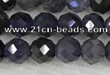 CIL50 15.5 inches 6mm faceted round iolite gemstone beads