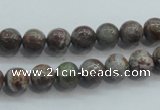 CJA01 15.5 inches 8mm round green jasper beads wholesale