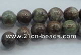 CJA02 15.5 inches 10mm round green jasper beads wholesale